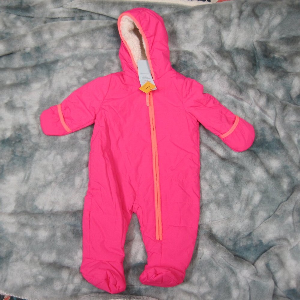 Pink & Peach Snow Suit 9 Months Cat & Jack New with Tags
